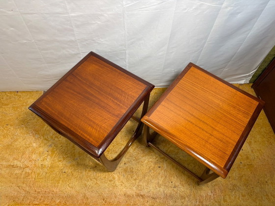 Image 1 of Mid Century Retro Teak Pair of Lamp Tables / Side Tables by G-Plan Circa 1960  A fantastic pair of mid century modern teak lamp 