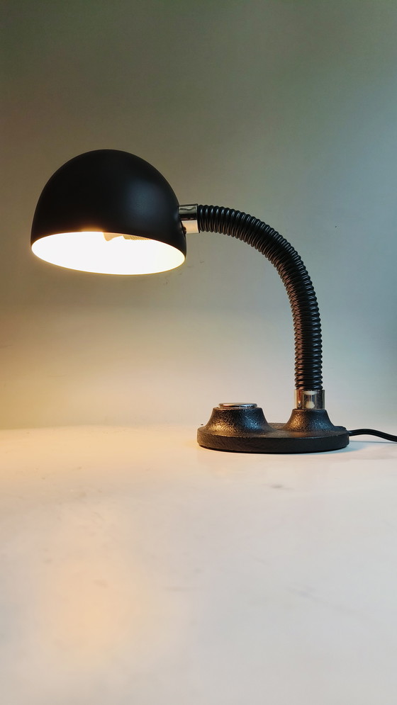 Image 1 of Lámpara de escritorio de metal cromado Hillebrand Bauhaus años 70