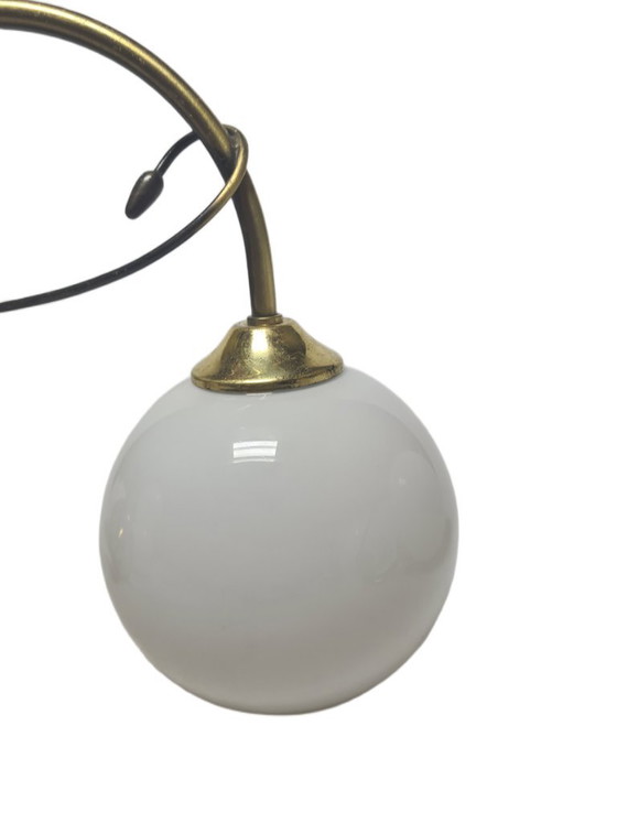 Art Deco wandlamp, Polen, jaren 1950 – Wandlampen, Glass, Brass (photo 4 of 10)