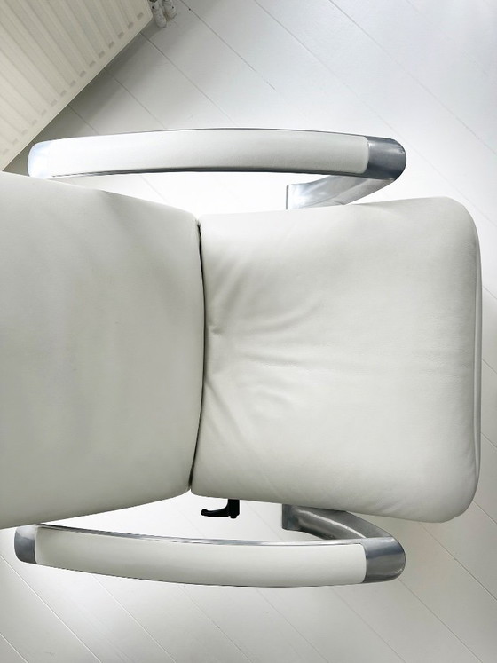 JORI Brainbuilder, Verstellbarer relaxsessel, Leder, Aluminium, Creme, Design (Foto 6 von 8)