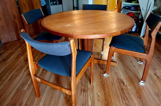 Mid Century Teak Dining Set • Danish Design 60s • Vintage – Anderstrup Møbelfabrik, Wood (photo 2 of 5)