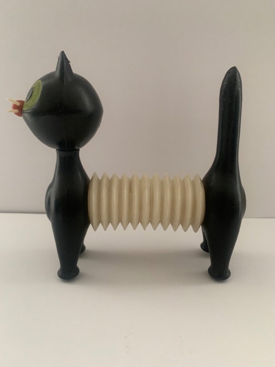 Image 1 of Chat Accordéon Animal Squeaky Toy Libuse Niklova 1963 Fatra Napajedla République tchèque CSSR Design République tchèque