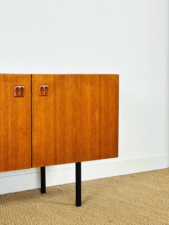 Image 1 of Minimalist Scandinavian teak sideboard, 1960