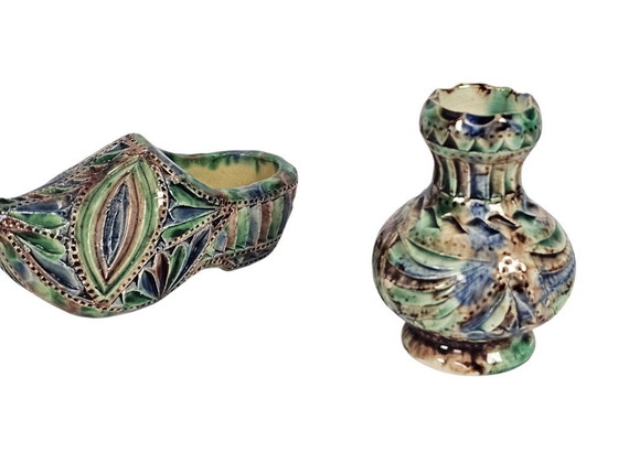 Image 1 of Ceramiche frisone - Ceramiche incise - piccoli vasi e vasi in miniatura - Lemmer - primo quarto del XX secolo