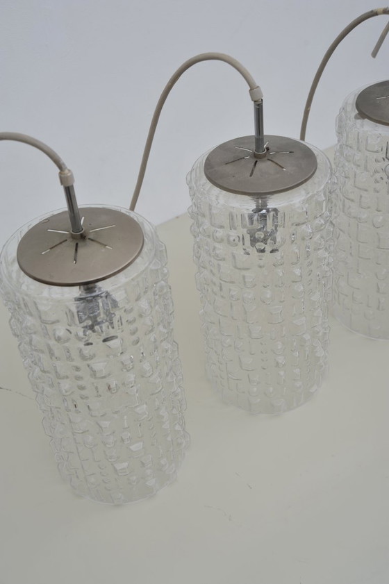 Image 1 of Plafonnier avec ampoule en verre de Peill & Putzler (années 1950)