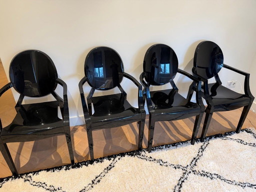 Set di 4 poltrone Kartell Louis Ghost Philippe Starck