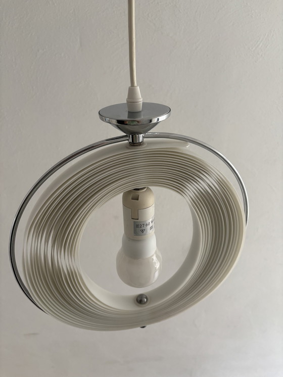 Image 1 of Kare design vintage lamellen moon lamp jaren 80