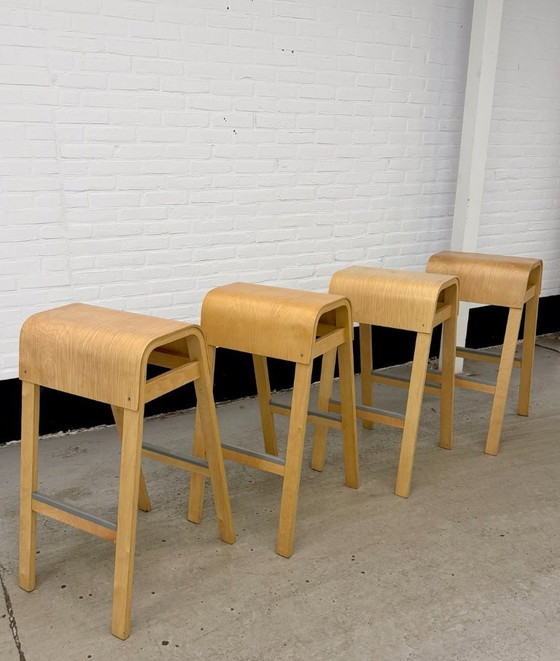 4 Vintage IKEA ‘Salve’ Barkrukken – Wood (photo 2 of 21)