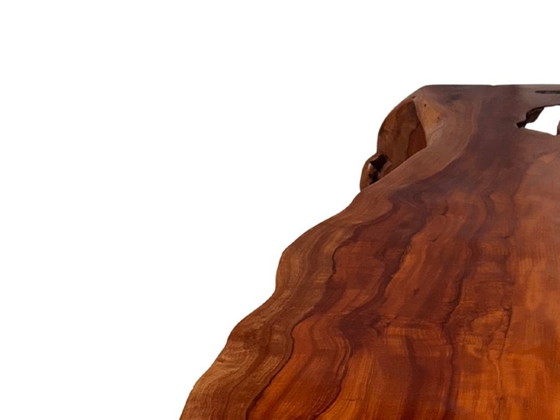 Image 1 of Tree trunk style design table – solid mahogany wood from one piece