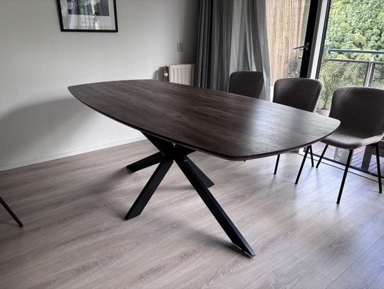 Image 1 of Walnut wood table 200x100