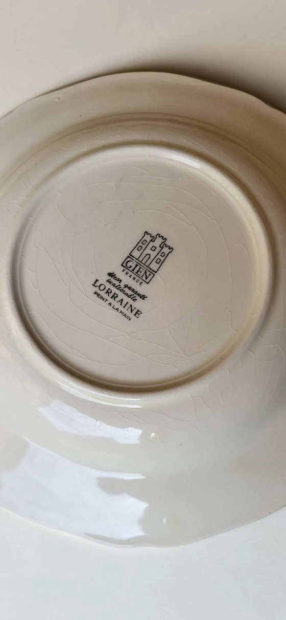 6 deep plates in Gien earthenware, Lorraine model – Crockery, Porcelain (photo 10 of 11)