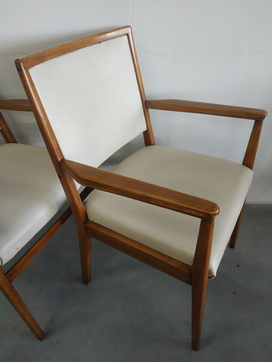 Image 1 of Juego de 4 sillas de cocina de estilo escandinavo de los años 60