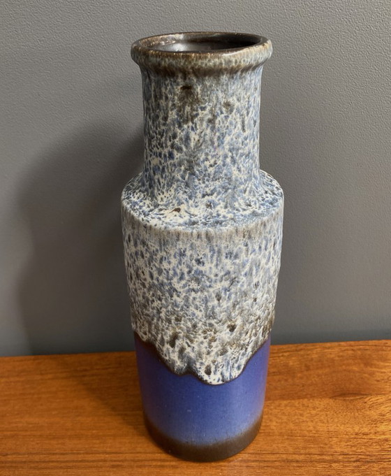 Image 1 of Vaso Scheurich blu e grigio modello 401-28