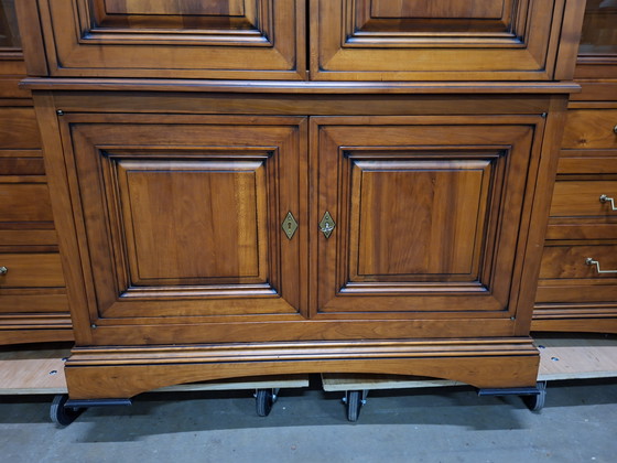 Image 1 of Classic Dutch china cabinet, buffet cabinet, wall unit, dimensions: 207x47/68cm and 198cm high.
