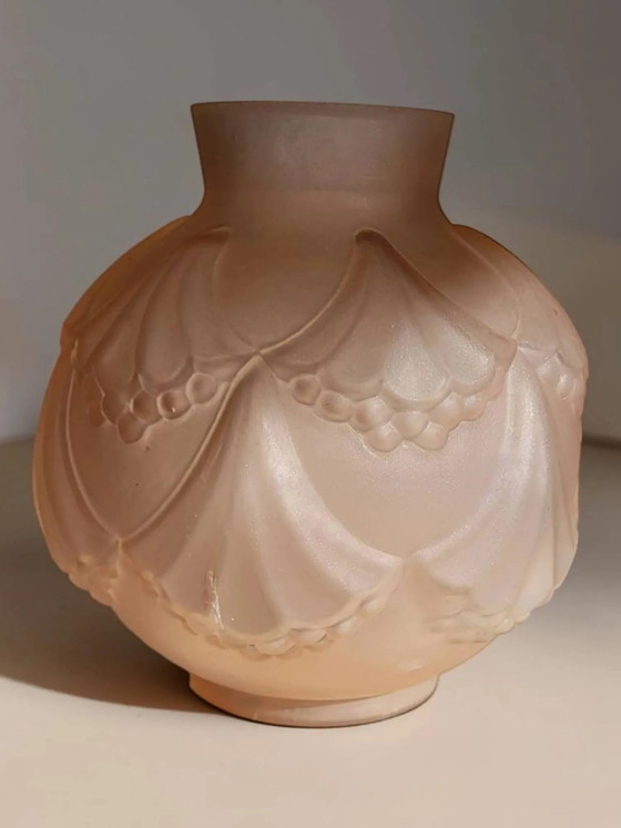Art Deco Glasvase 1930 – Vasen, Crystal (photo 8 of 9)