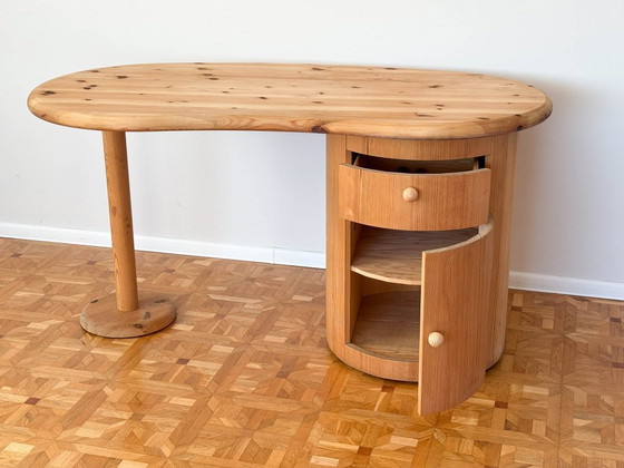 Image 1 of Kidney-shaped design desk by C. F. Christensen Silkeborg, Denmark 1970