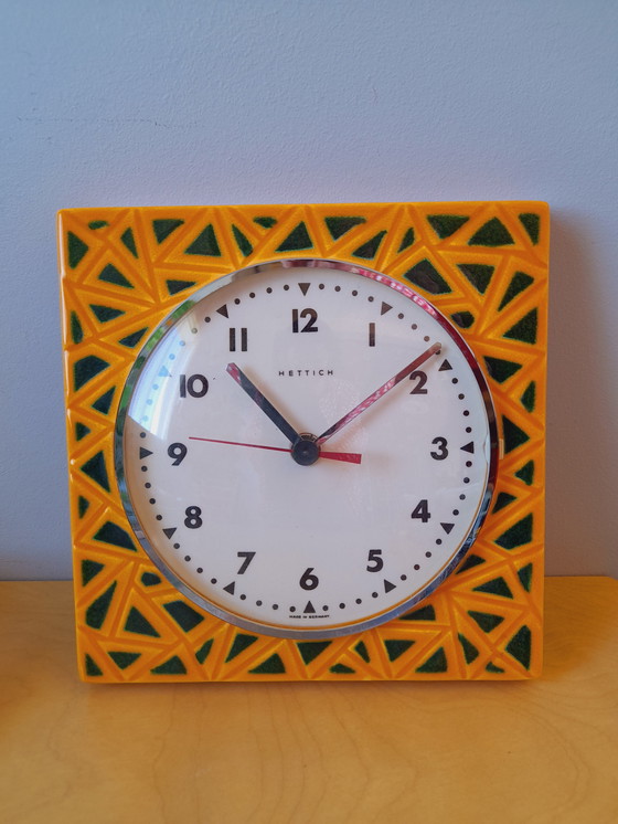 Image 1 of Hettich Ceramic Wall Clock, 1980