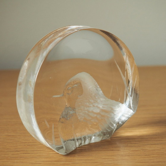 Image 1 of 1970S Royal Krona Bird Paperweight Or Glass Decor