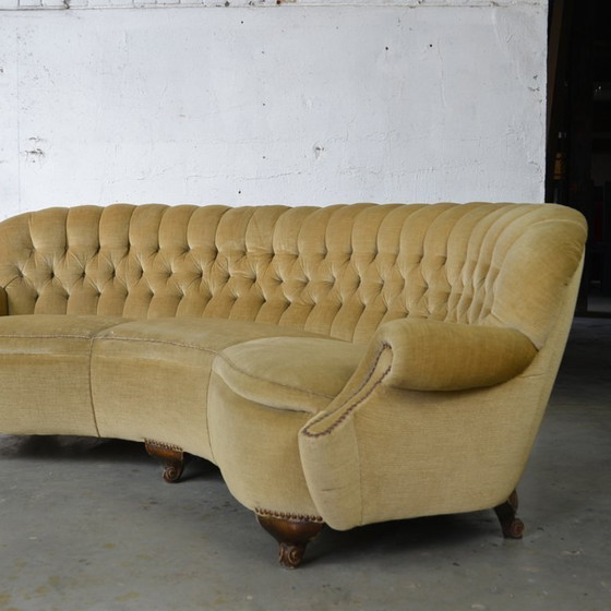 Image 1 of Bended Chesterfield Like Couch
