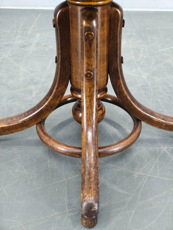 Image 1 of Taburete de piano ajustable estilo Art Déco de Fischel, Checoslovaquia, década de 1930.