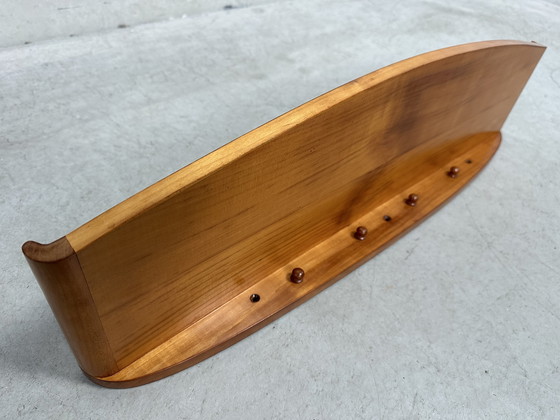 Image 1 of Vintage wall shelf with coat rack