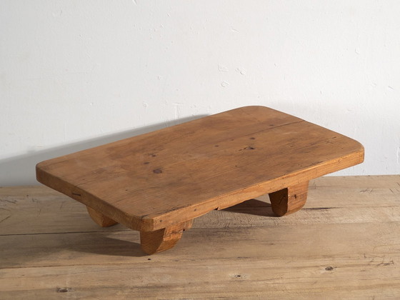 Antique low square table (c.1920) #9, Side tables, Wood, Brown, Rustic (photo 11 of 19)