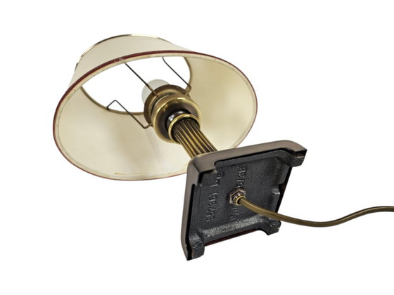 Image 1 of Herda - column - pillar - table lamp - brass - 3rd quarter 20th century