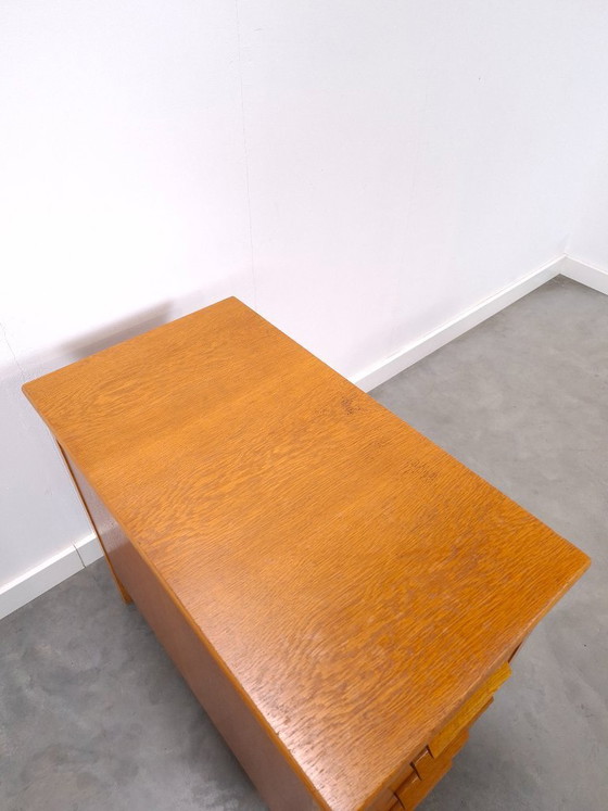 Image 1 of Deep wooden chest of drawers from Sweden