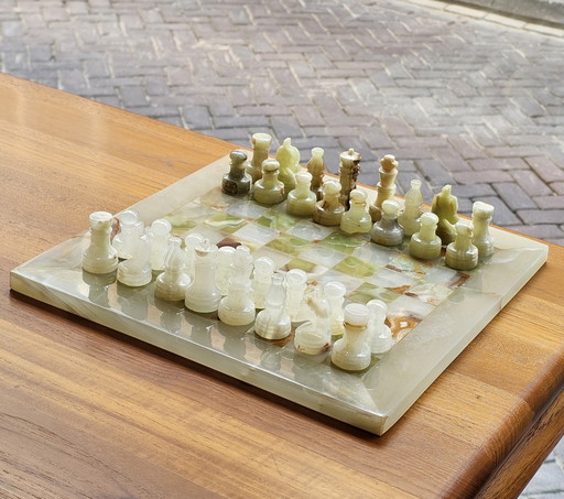 Vintage Onyx Chess Set Chessboard Chess Set Marble