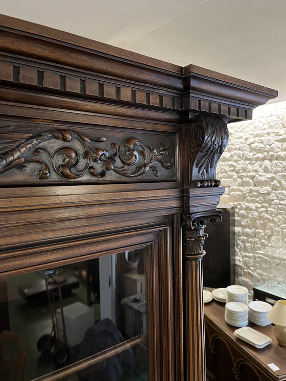 Image 1 of Paire de Bibliothèques 2 Corps Vitrées