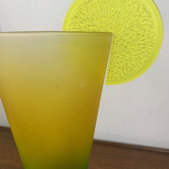 Image 1 of Cocktail Lamp with Straw and Lemon Slice, 90s