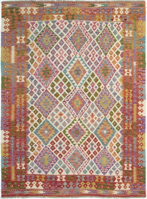 Original Old Style Kelim Afghan 236 X 170 cm Top condition