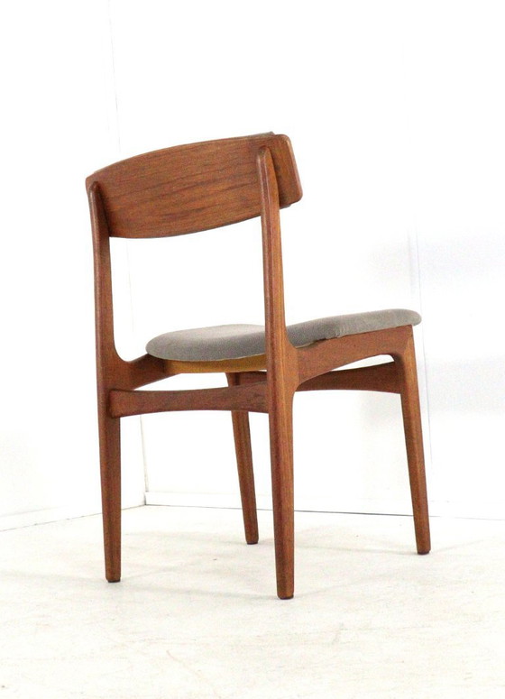 Image 1 of Set 6 Thorsø Stole- og Møbelfabrik stoelen vintage Deens