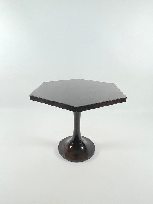 Aldo Tura Side Table Goat Leather Italy