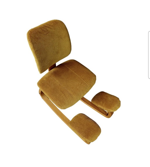 Stokke Balansstoel Peter Ovsvik Werkstoel – fauteuils, Velvet, Wood (photo 2 of 10)