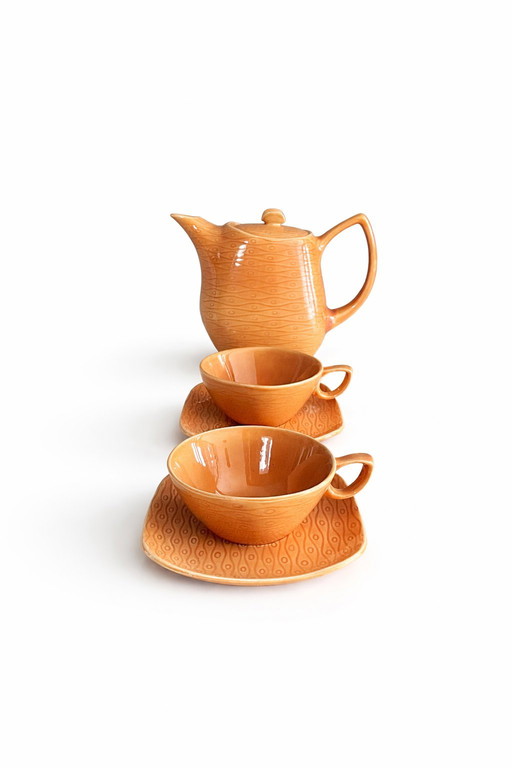 Boch Frères "New Time" Teeservice - Retro Design