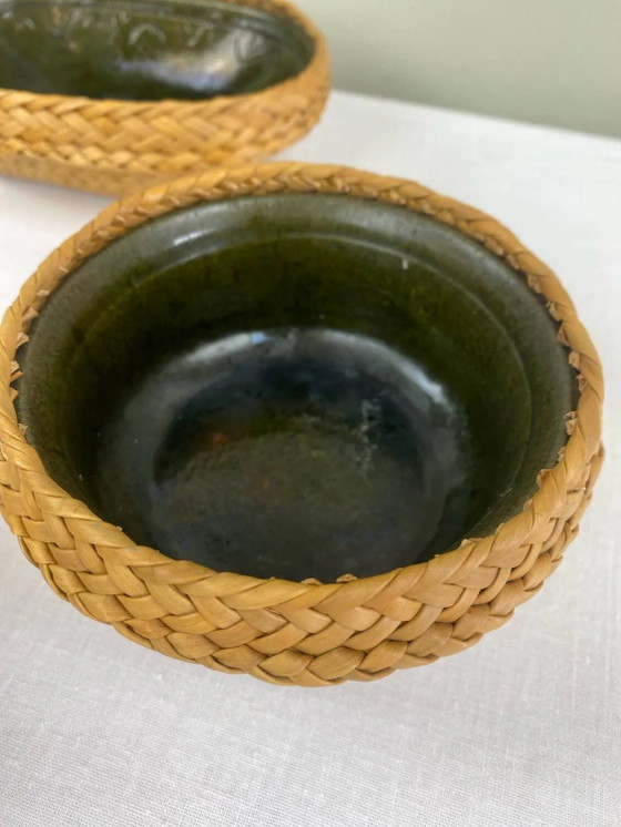 Vintage ethnic service – Crockery, Wicker, Ceramic (photo 9 of 21)