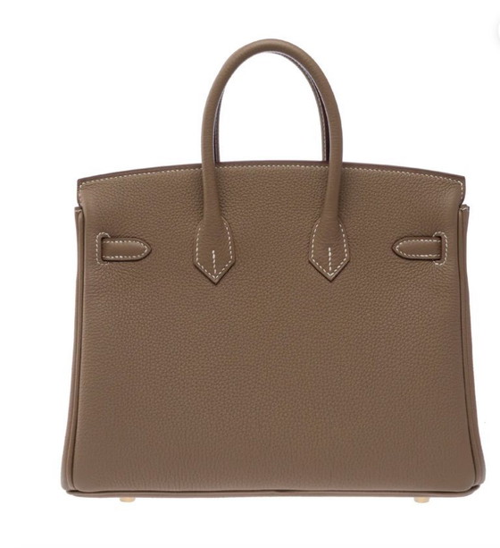 Image 1 of Sac HERMES Birkin 25 en cuero Étoupe - 103575