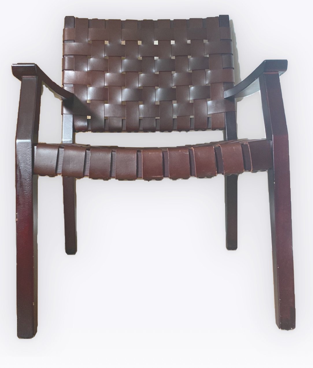 椅子 Olivier De Schrijver Leather Wood Chair Olivier De Schrijver Leather Wood Chair