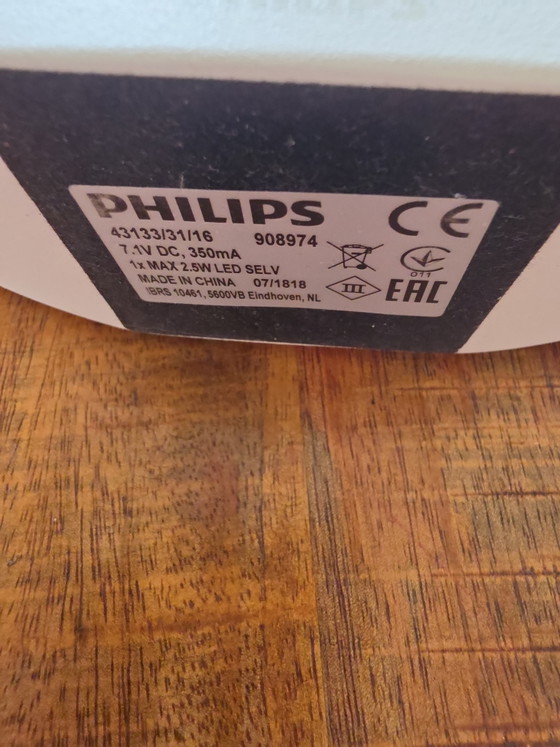 Image 1 of Set di lampade da tavolo a LED Philips myLiving Nister Design – Bianche