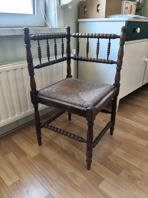 Bobbin Eckstuhl – stoelen fauteuils, Rattan, Wood