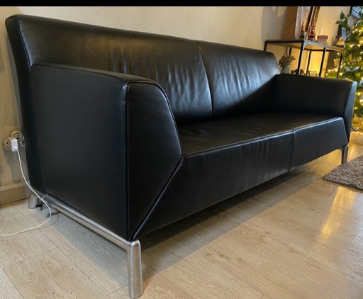 JORI Pacific Pure Leather Sofa | Adjustable Length 215–272 Cm – 3 5 zitsbanken, Wood (photo 2 of 5)