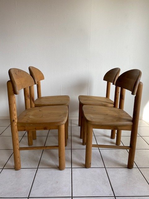 Rainer Daumiller Sedie da Pranzo in Legno di Pino Set Anni '70 Design Danese – Wood (photo 3 of 5)