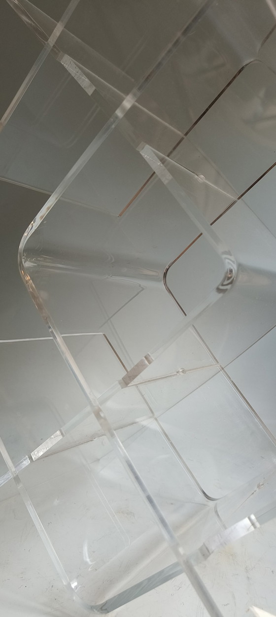 Image 1 of Porte-bouteilles en plexiglas au design vintage