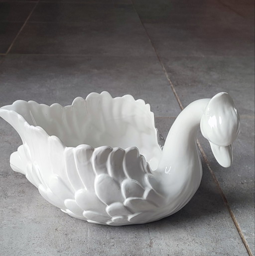 Vintage Italian ceramic pot cover