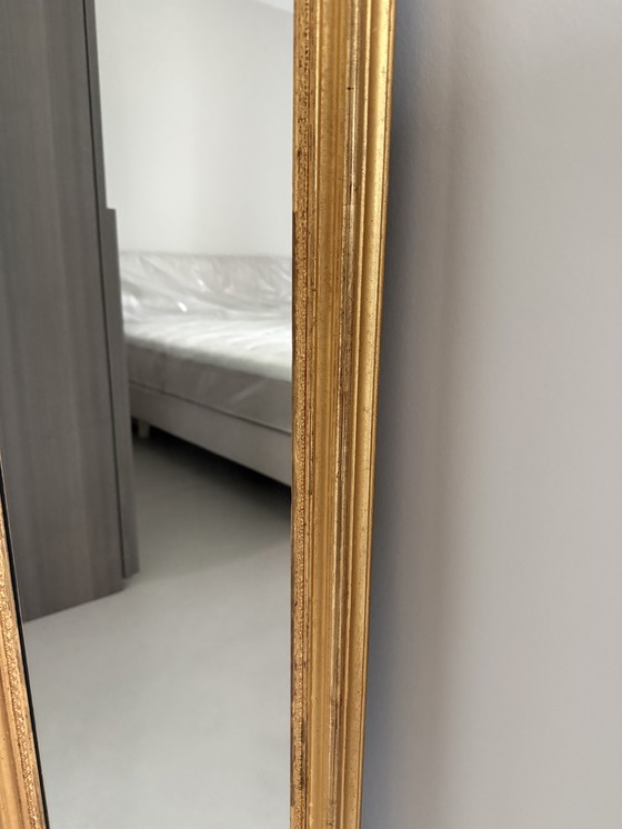 Image 1 of Spiegel met gouden lijst