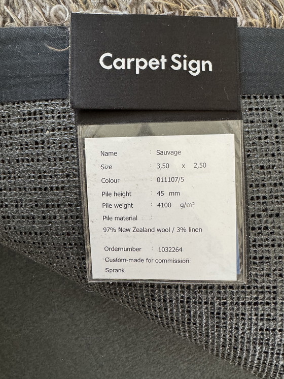 Image 1 of High pile wool rug Carpet Sign 3.5 x 2.5 m incl. carpet pad