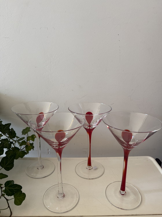 Image 1 of Swirline Red Cocktail glazen barware