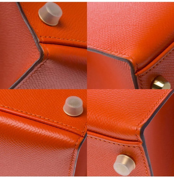 Image 1 of Sac HERMES Kelly 32 en Cuir Orange - 103499