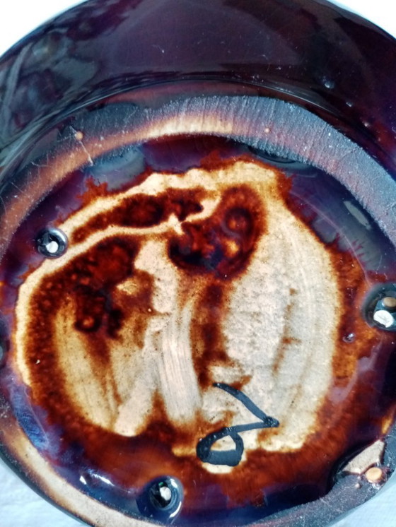 Image 1 of Art deco ceramic vase Thulin/Belgium period 30cm